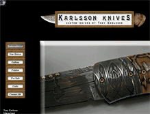 Tablet Screenshot of karlssonknives.com